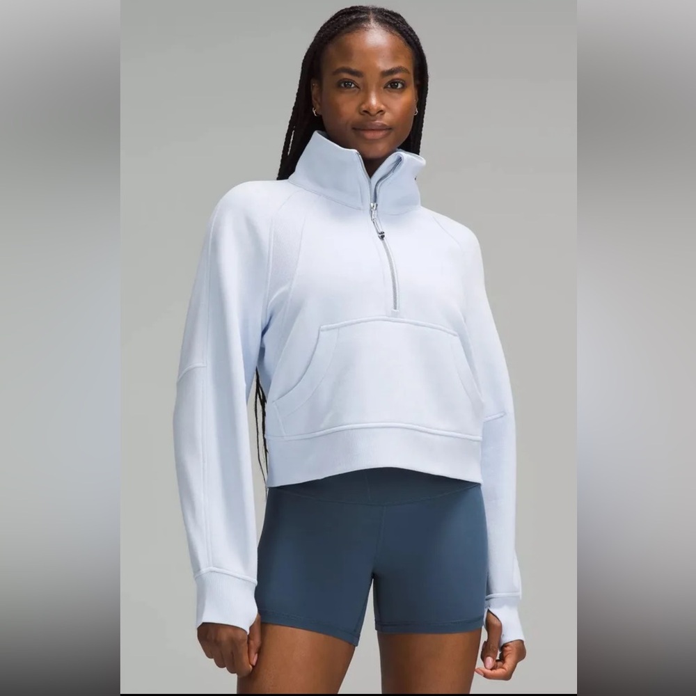 Lululemon Oversized Funnel Neck Scuba Half-Zip in Windmill